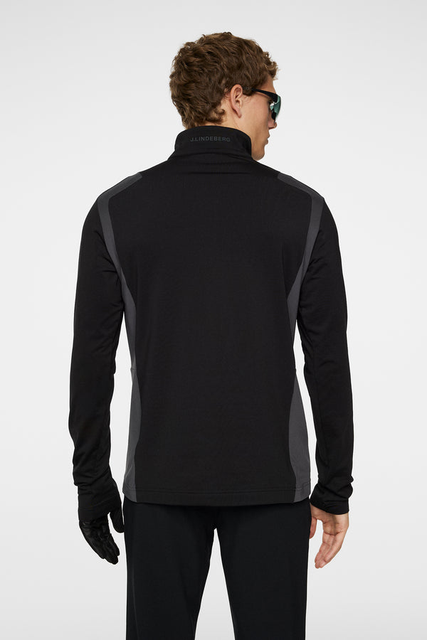 J.lindeberg Lukas Quarter Zip Mid Layer Black