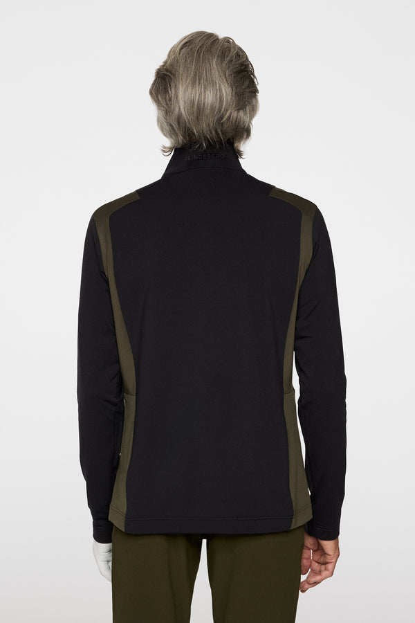 J.lindeberg Lukas Quarter Zip Mid Layer Black