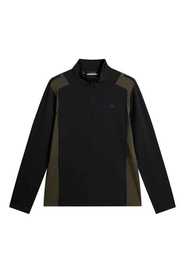 J.lindeberg Lukas Quarter Zip Mid Layer Black