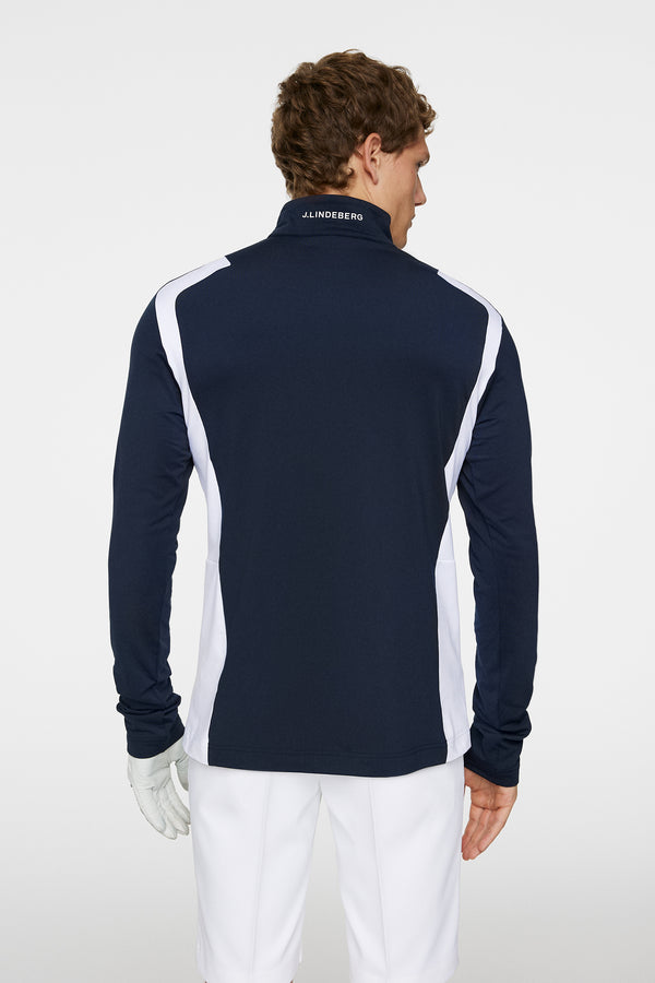 J.lindeberg Lukas Quarter Zip Mid Layer JL Navy