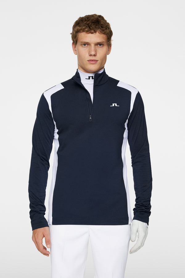 j.lindeberg Lukas Quarter Zip Mid Layer JL Navy