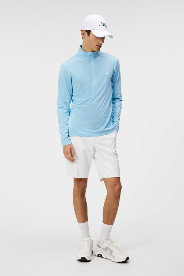 J.lindeberg Luke Quarter Zip Mid Layer Baltic Sea