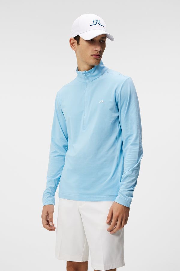 j.lindeberg Luke Quarter Zip Mid Layer Baltic Sea