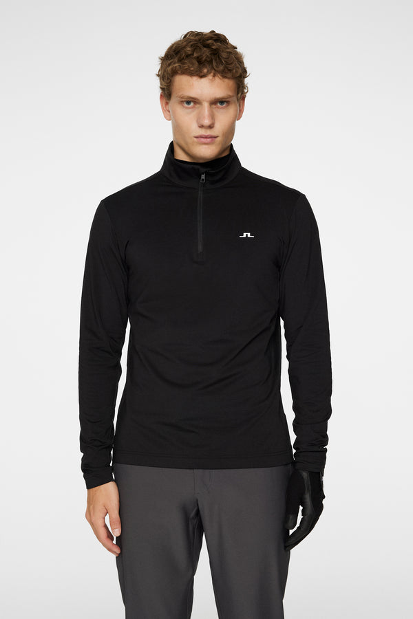 j.lindeberg Luke Quarter Zip Mid Layer Black