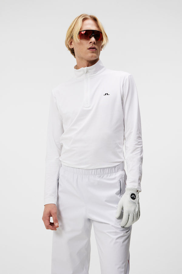 j.lindeberg Luke Quarter Zip Mid Layer White