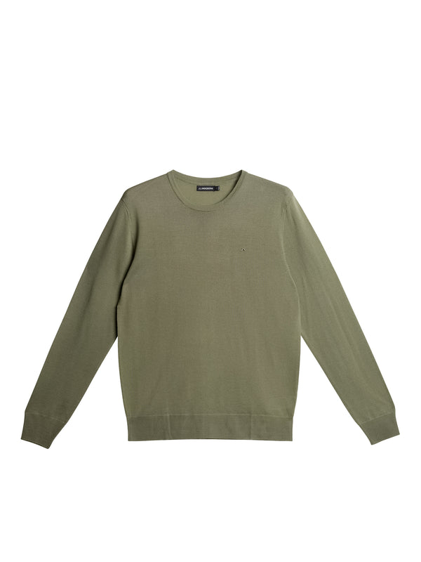 J.lindeberg Lyle Light Merino Sweater Oil Green