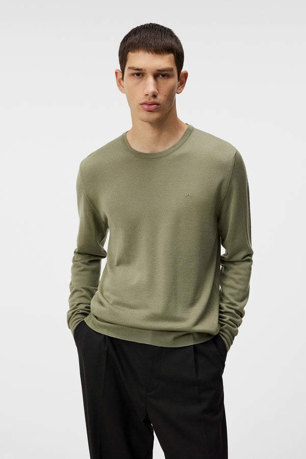 j.lindeberg Lyle Light Merino Sweater Oil Green