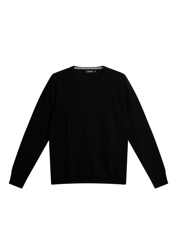 J.lindeberg Lyle Merino Crew Neck Sweater Black
