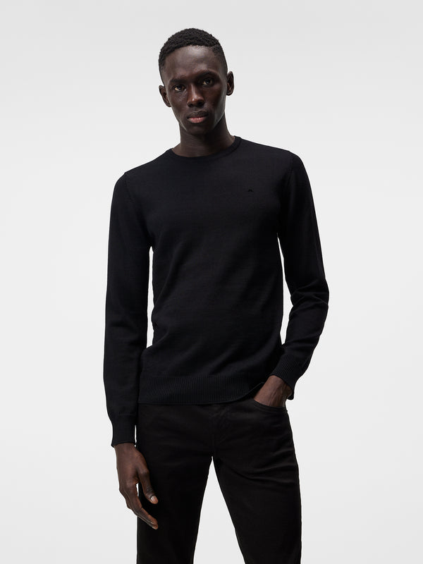 j.lindeberg Lyle Merino Crew Neck Sweater Black