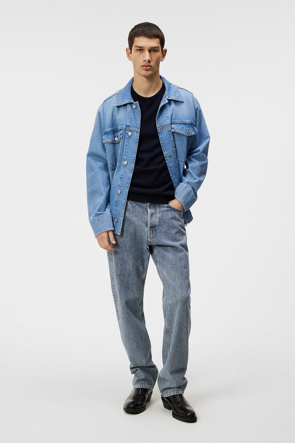 J.lindeberg Lyle Merino Crew Neck Sweater Navy