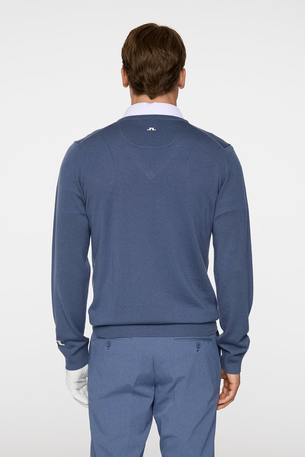 J.lindeberg Lymann Knitted Sweater Vintage Indigo