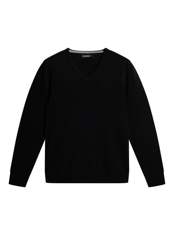 J.lindeberg Lymann Merino V Neck Sweater Black