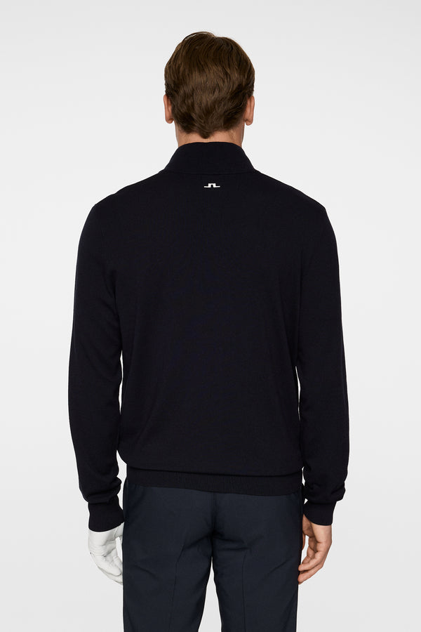 J.lindeberg Mac Knitted Zip Sweater JL Navy