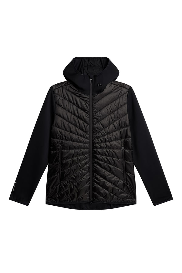 J.lindeberg Madde Quilt Hybrid Hood Black