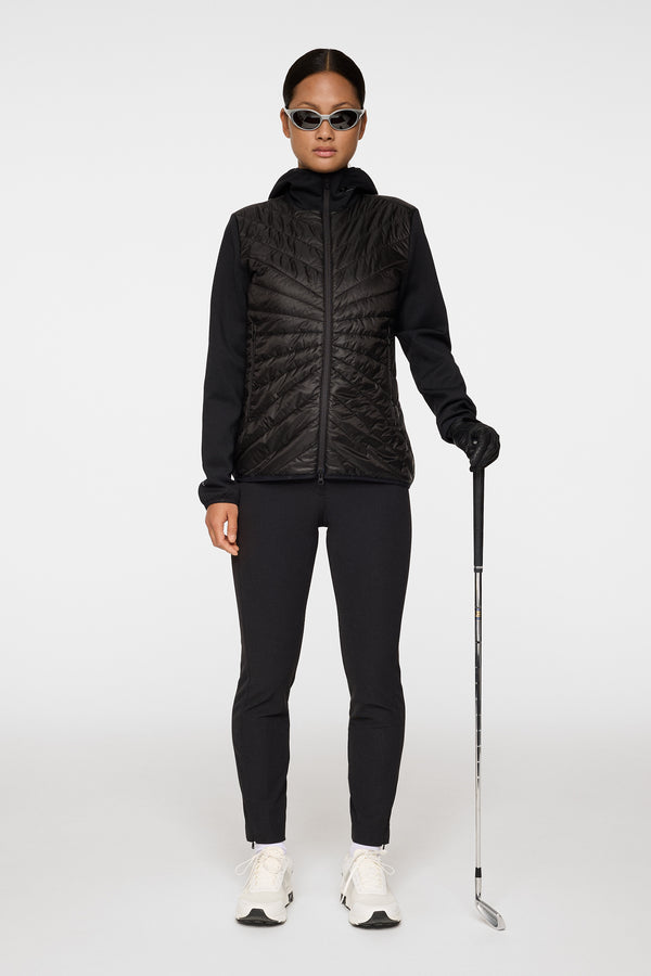 J.lindeberg Madde Quilt Hybrid Hood Black