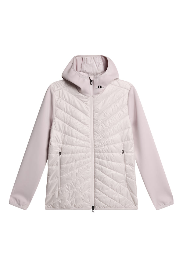 J.lindeberg Madde Quilt Hybrid Hood Grey Lilac