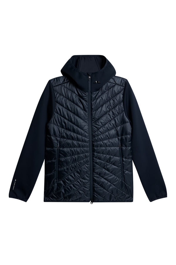 J.lindeberg Madde Quilt Hybrid Hood JL Navy