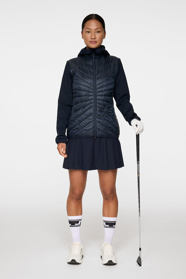 J.lindeberg Madde Quilt Hybrid Hood JL Navy