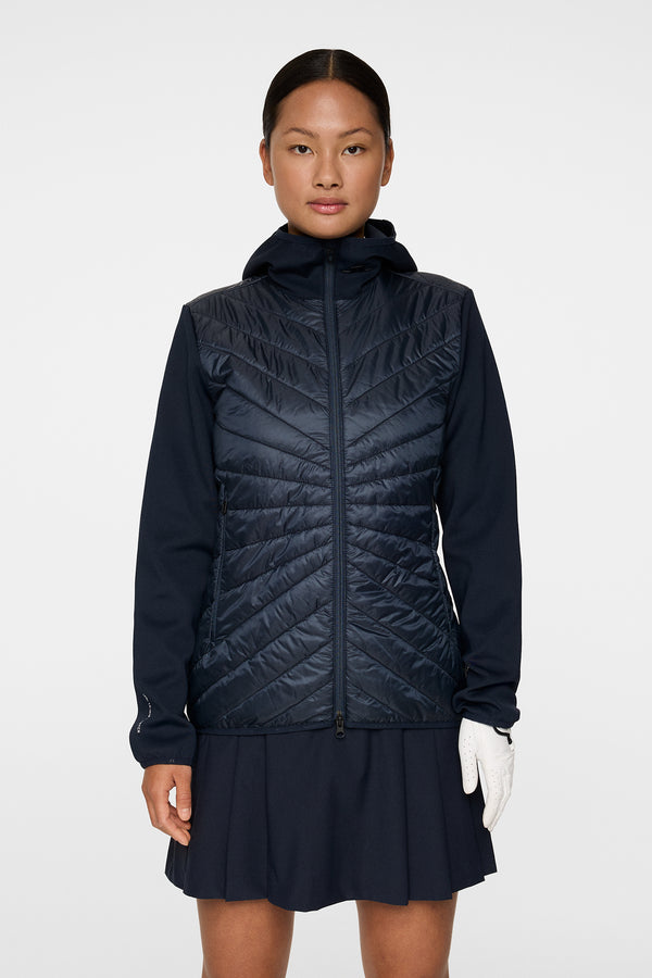 j.lindeberg Madde Quilt Hybrid Hood JL Navy