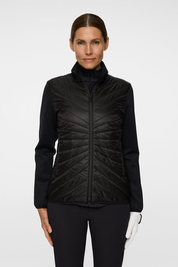 j.lindeberg Madde Quilt Hybrid Jacket Black
