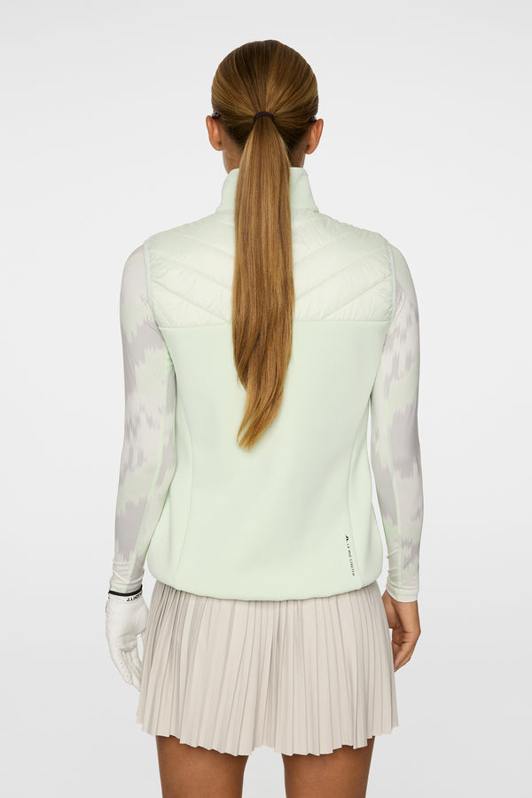 J.lindeberg Madde Quilt Hybrid Vest Ambrosia
