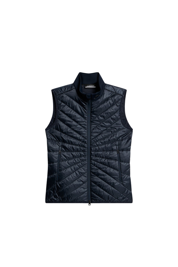 J.lindeberg Madde Quilt Hybrid Vest JL Navy