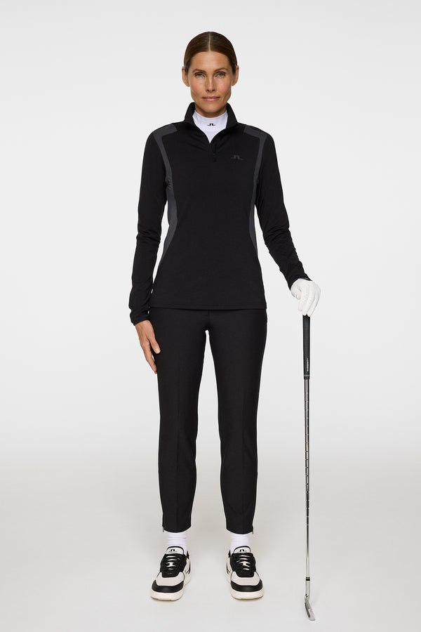 J.lindeberg Mae Quarter Zip Mid Layer Black