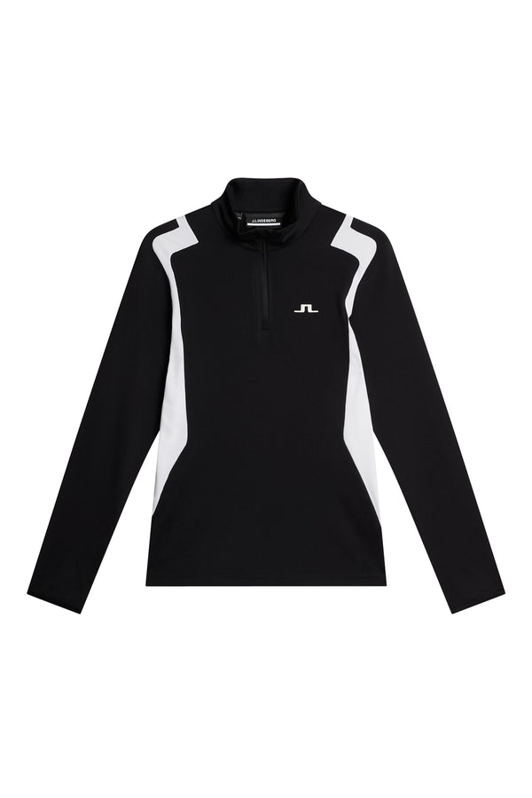 J.lindeberg Mae Quarter Zip Mid Layer Black