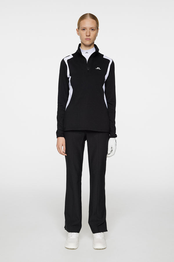 J.lindeberg Mae Quarter Zip Mid Layer Black