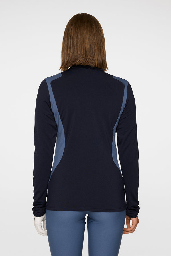 J.lindeberg Mae Quarter Zip Mid Layer JL Navy