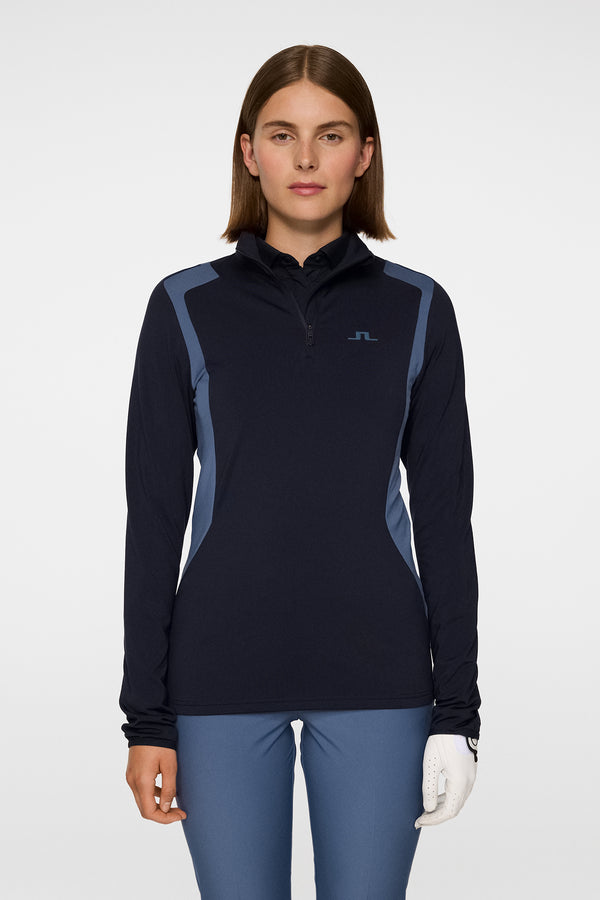 j.lindeberg Mae Quarter Zip Mid Layer JL Navy