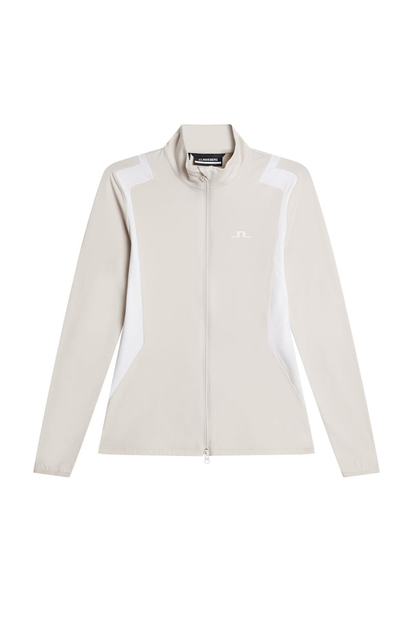J.lindeberg Mae Zip Mid Layer Moonbeam