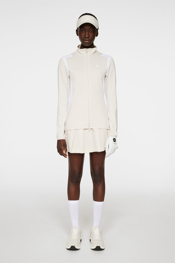 J.lindeberg Mae Zip Mid Layer Moonbeam