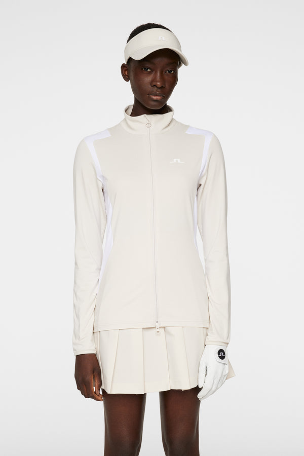 j.lindeberg Mae Zip Mid Layer Moonbeam