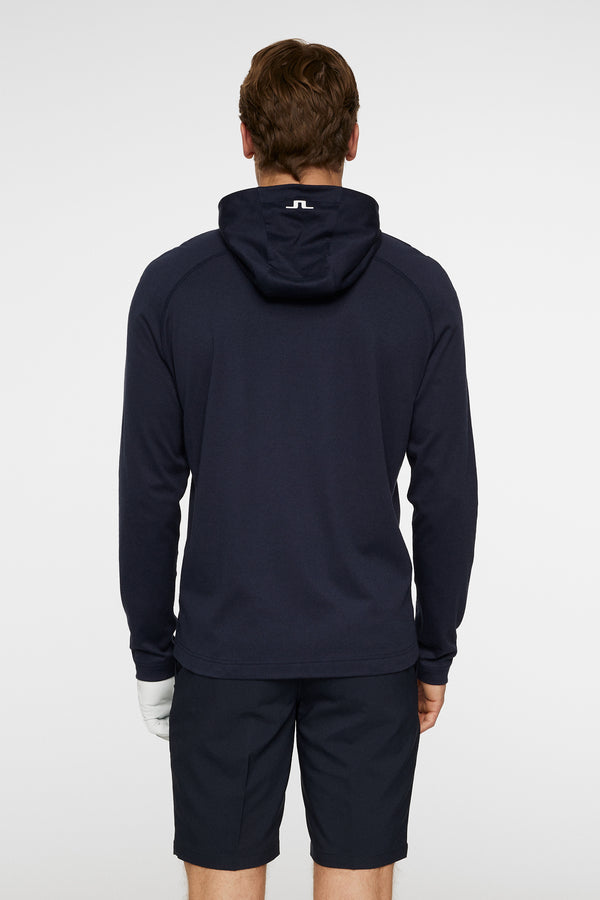 J.lindeberg Mario Quarter Zip Hood JL Navy