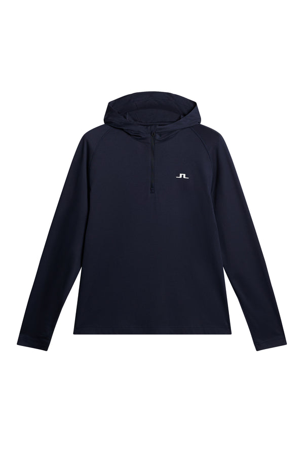 J.lindeberg Mario Quarter Zip Hood JL Navy