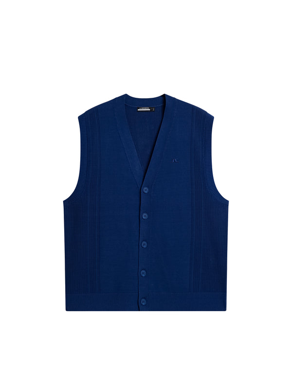 J.lindeberg Markus Knitted Vest Estate Blue