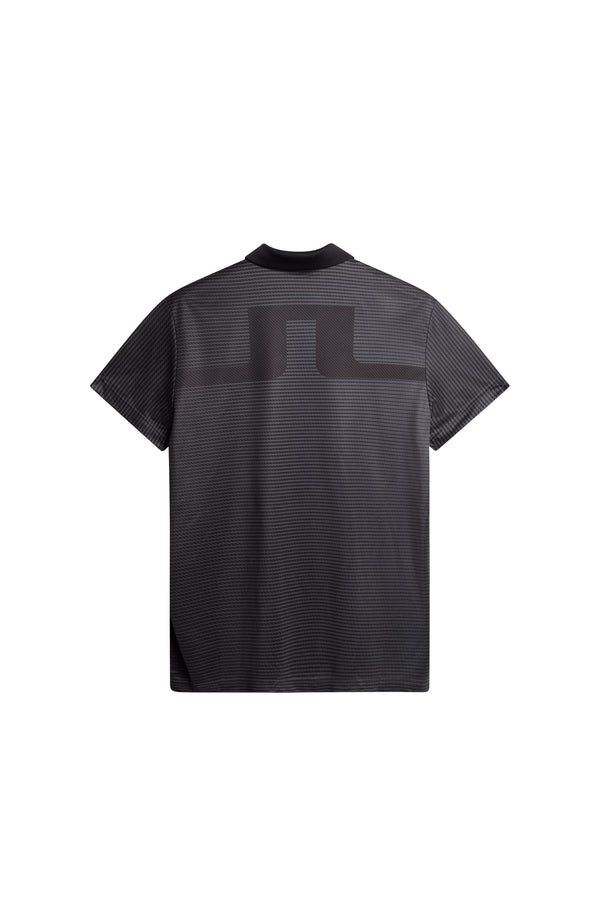 J.lindeberg Marvin Stripe Polo Asphalt