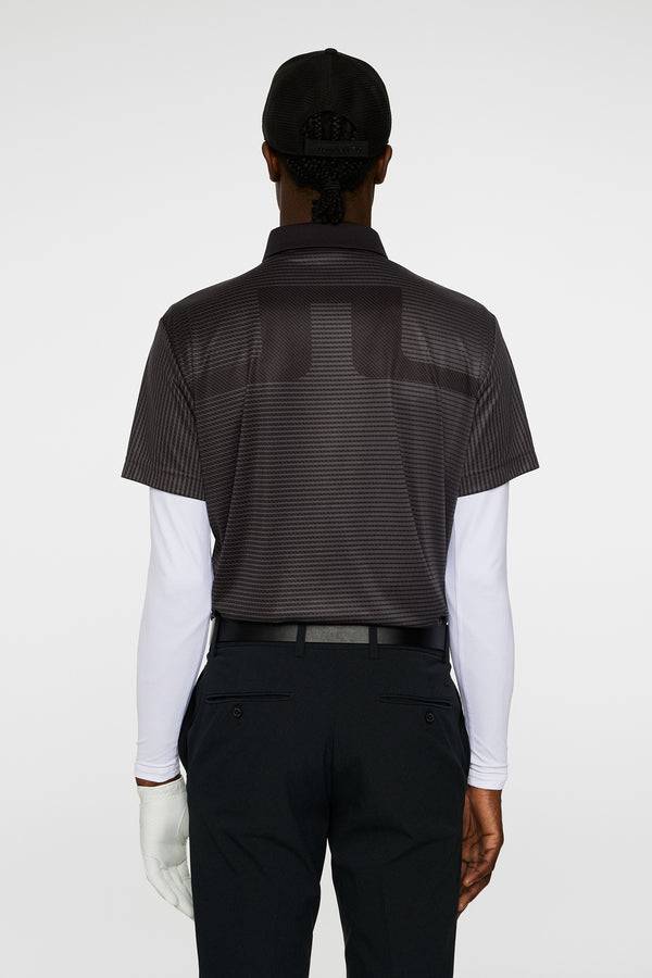 J.lindeberg Marvin Stripe Polo Asphalt