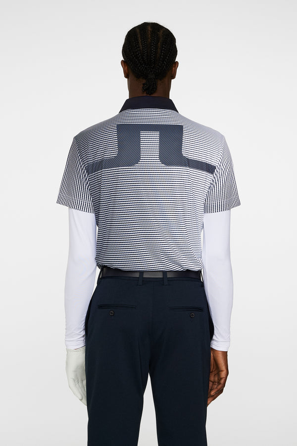 J.lindeberg Marvin Stripe Polo White