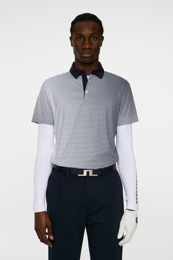 j.lindeberg Marvin Stripe Polo White