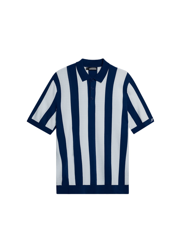 J.lindeberg Maseo Knitted Shirt Estate Blue