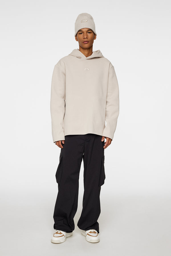 J.lindeberg Matt Tech Knit Hood Moonbeam