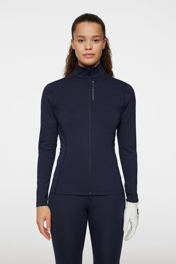 j.lindeberg Mel Zip Mid Layer JL Navy