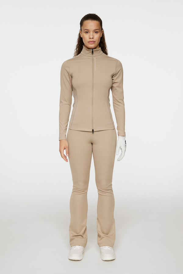 J.lindeberg Mel Zip Mid Layer Vintage Khaki