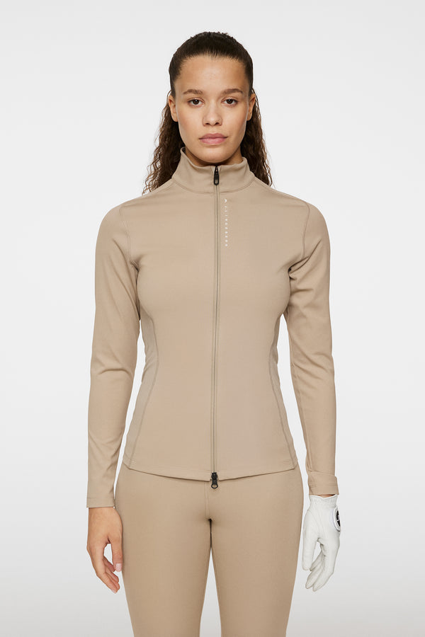 j.lindeberg Mel Zip Mid Layer Vintage Khaki