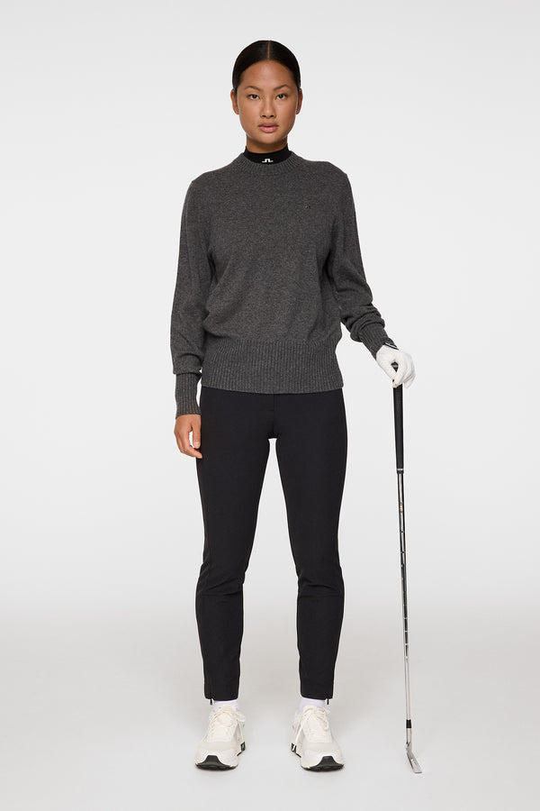 J.lindeberg Mina Knitted Sweater Dark Grey Melange