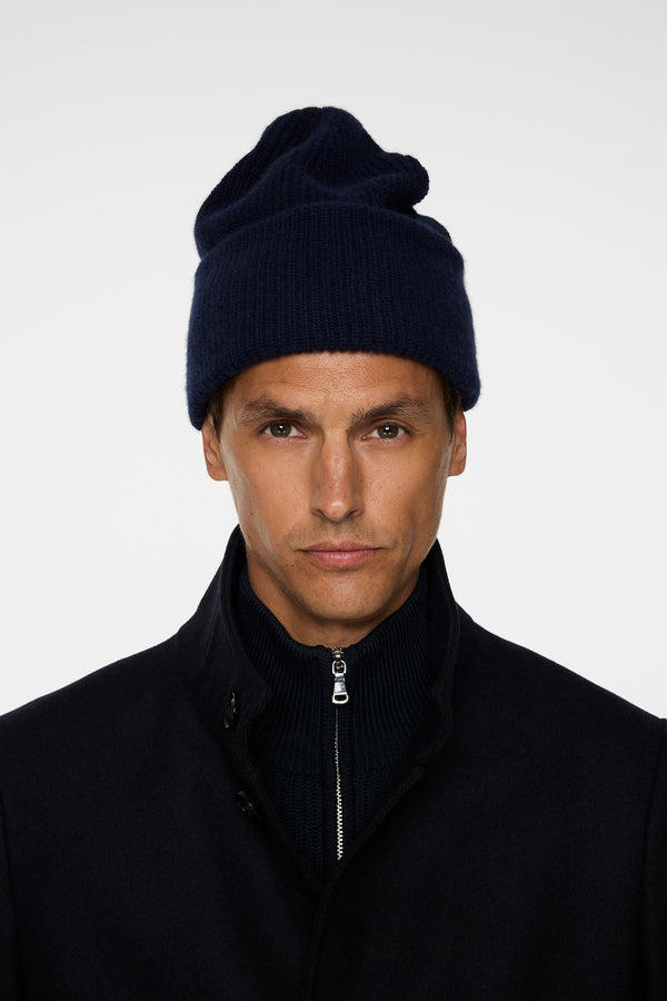 j.lindeberg Monti Cashmere Blend Beanie JL Navy