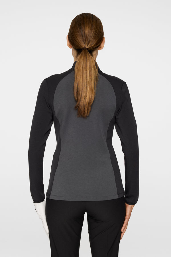 J.lindeberg Nami Zip Mid Layer Black