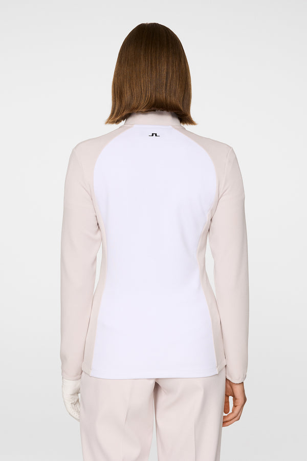 J.lindeberg Nami Zip Mid Layer Grey Lilac